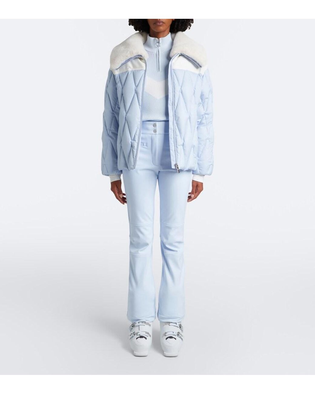 Fusalp White Andromede B Chevron Ski Top