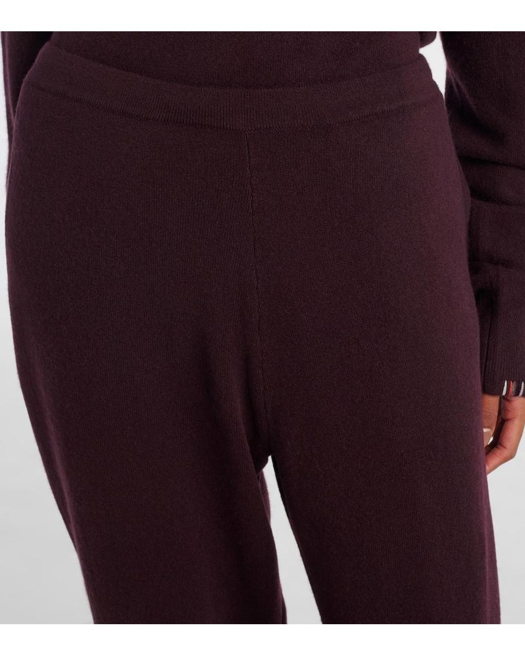 Extreme Cashmere Purple Rush Cashmere-Blend Straight Pants