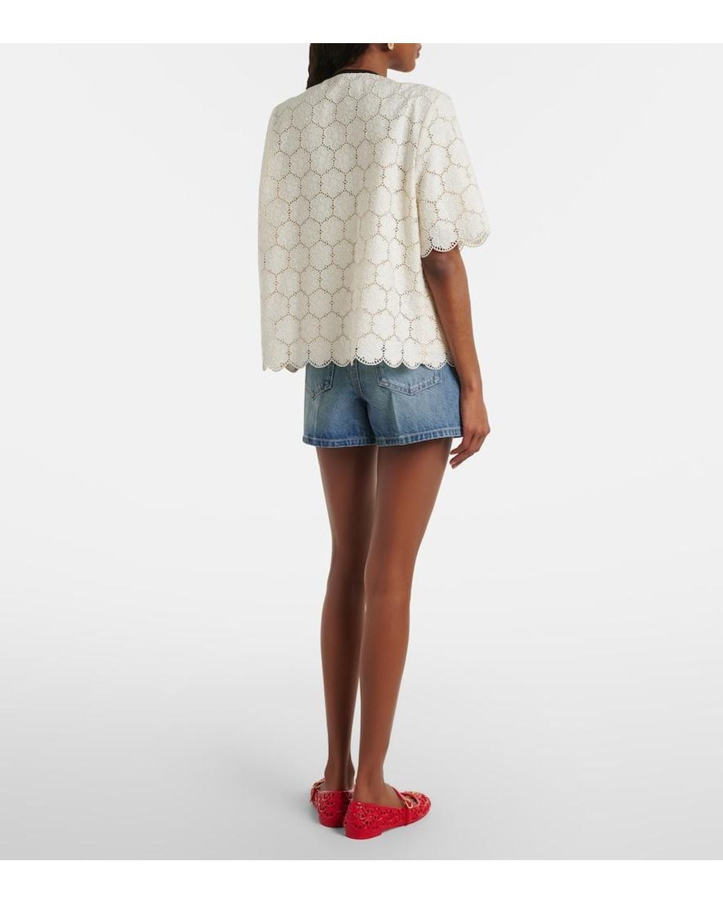 Valentino Garavani Blue Denim Shorts