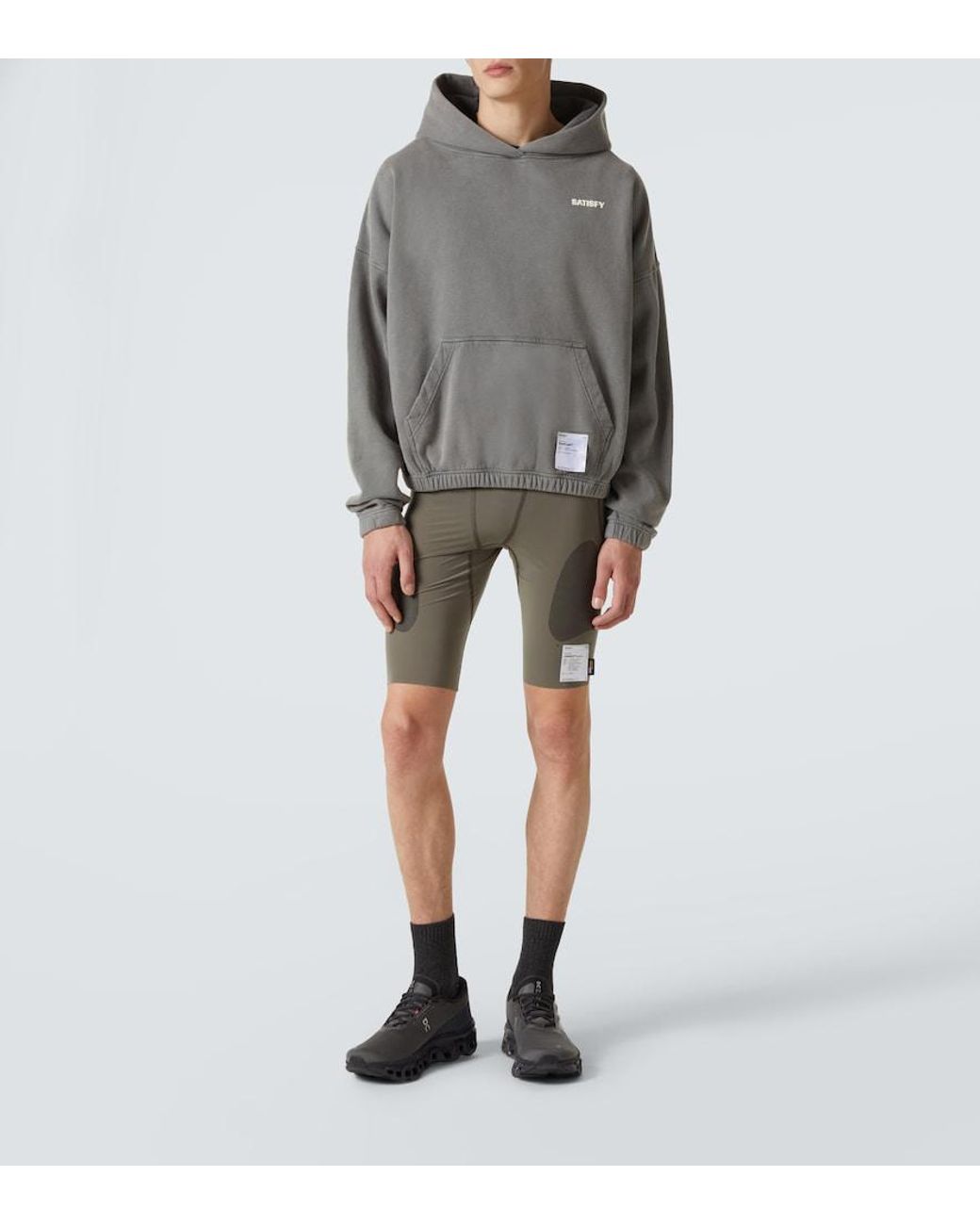 Satisfy Gray Justice Cordura Running Tights for men