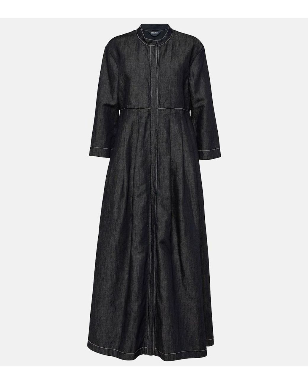 ワンピース S MAX MARA Greta midi denim dress Greta belted denim maxi dress in blue - S Max Mara | Mytheresa