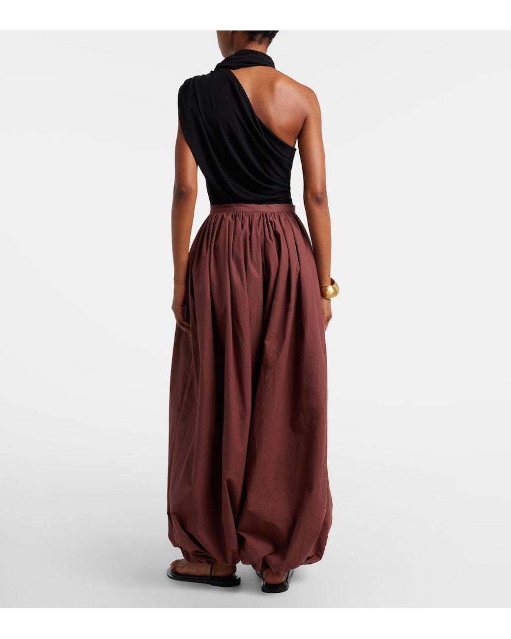 Christopher Esber Red Cotton Balloon Pants
