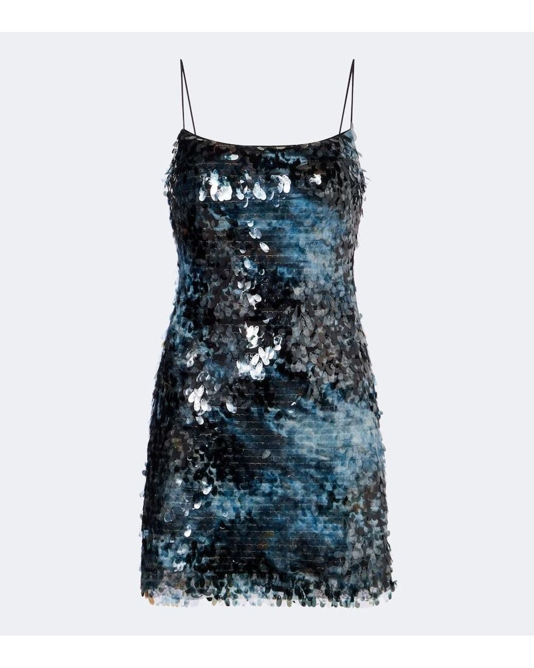 Robe Sur A Sequins Staud en coloris Blue