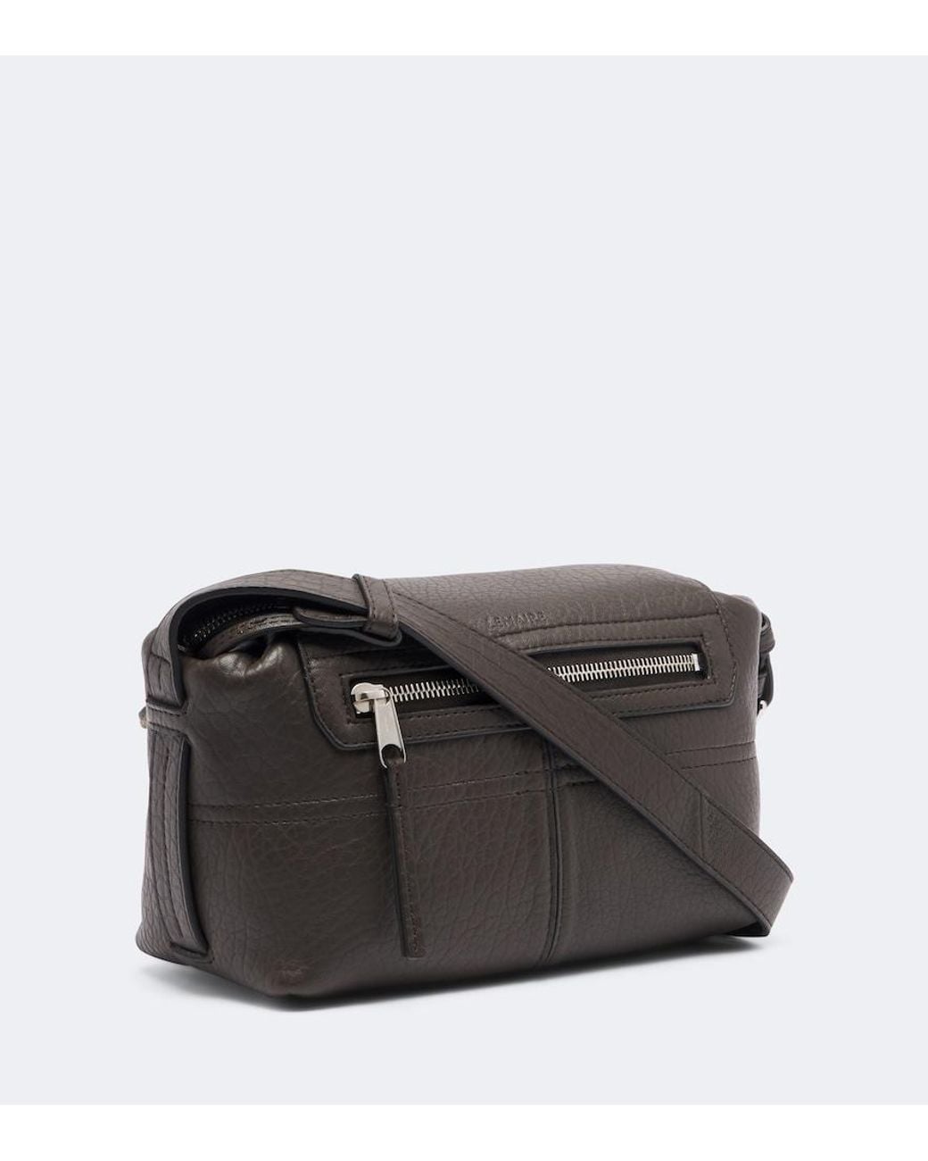 Lemaire Black Gear Mini Leather Shoulder Bag