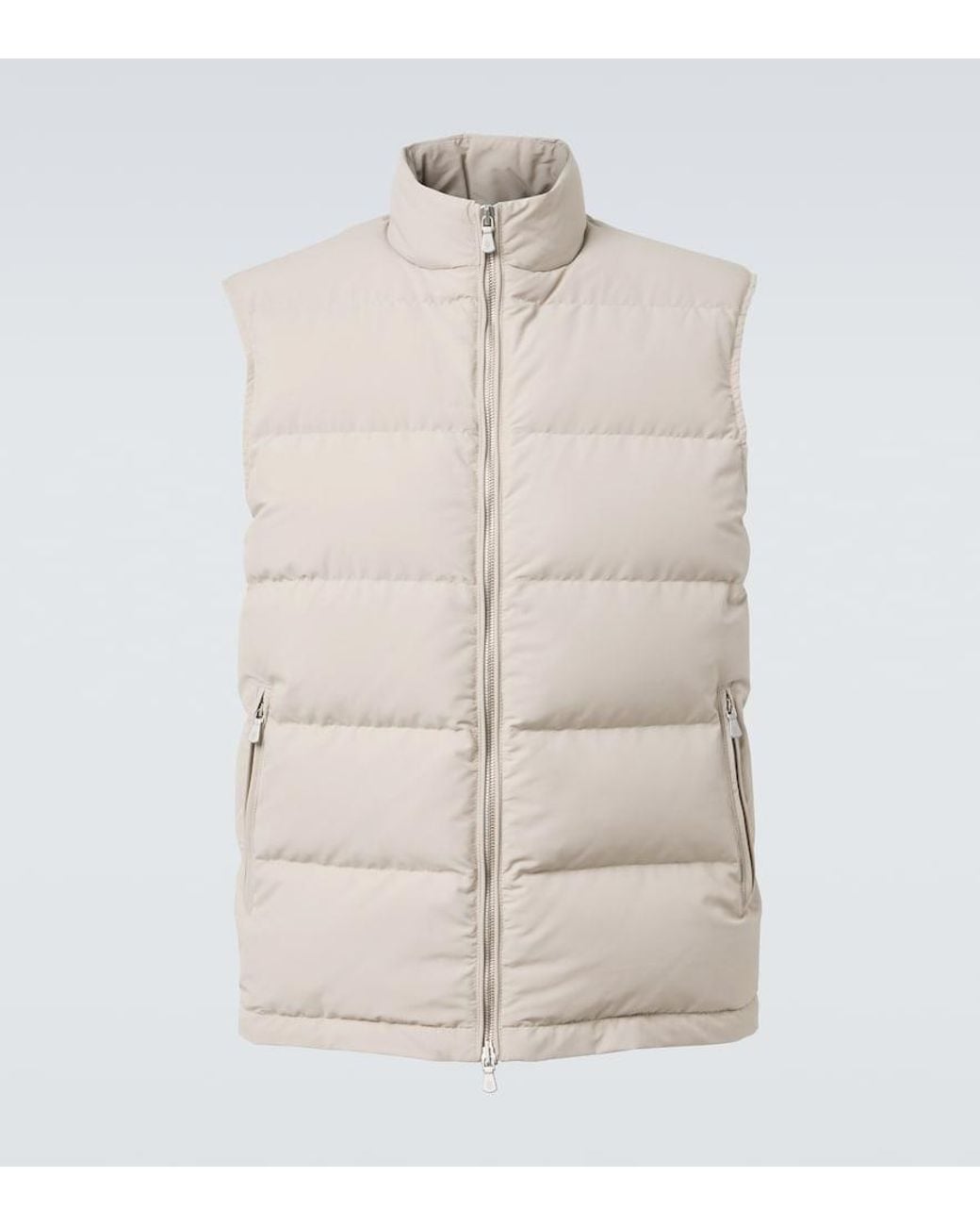 Eleventy Natural Wool-Blend Down Vest for men