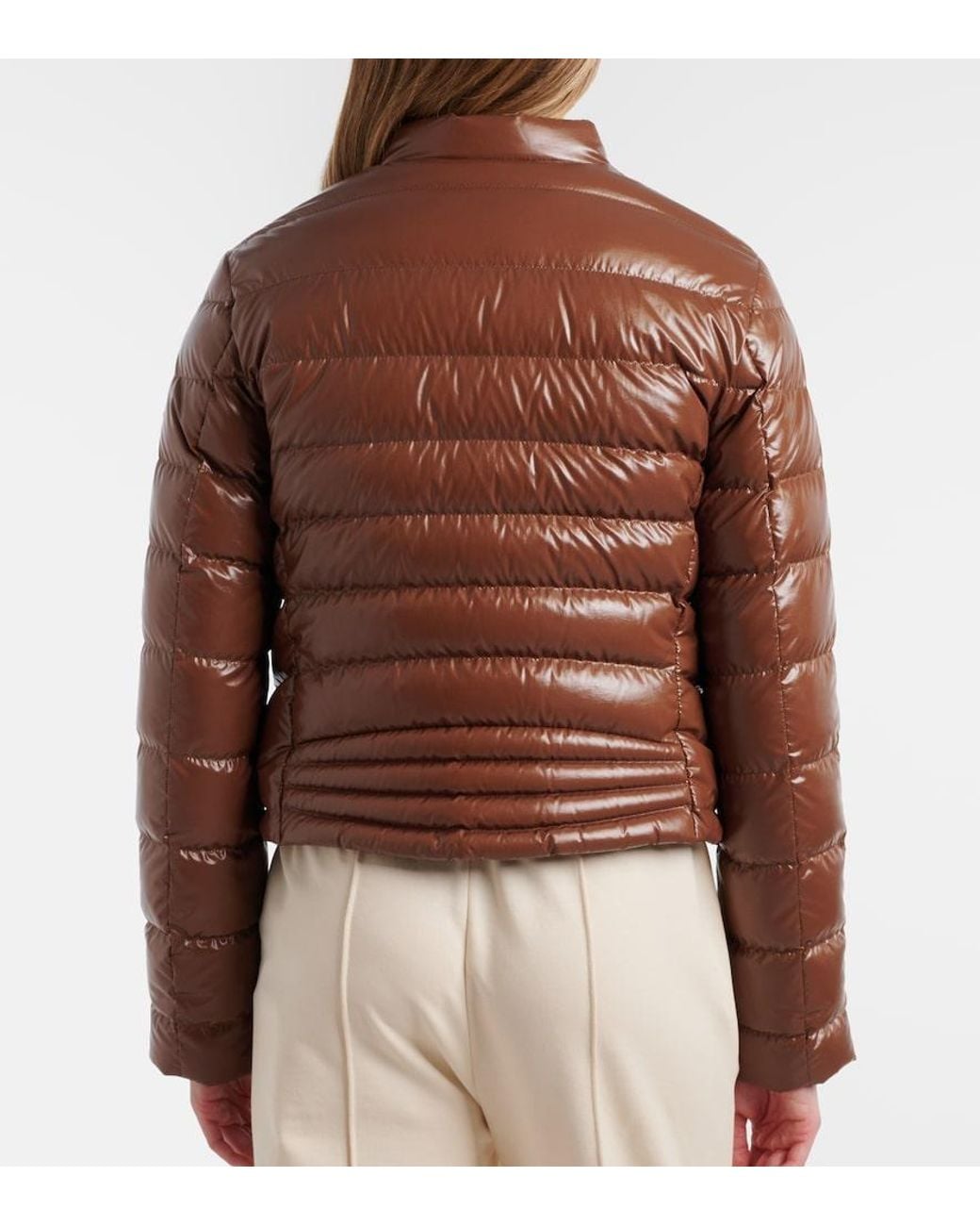 Moncler Brown 'Papillon' Down Jacket