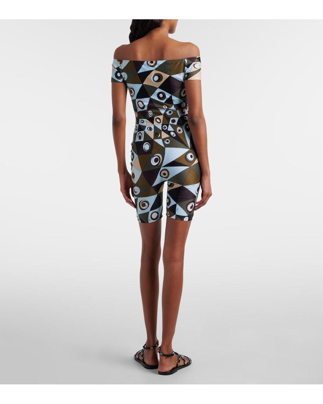 Emilio Pucci Black Occhi Off-Shoulder Jumpsuit
