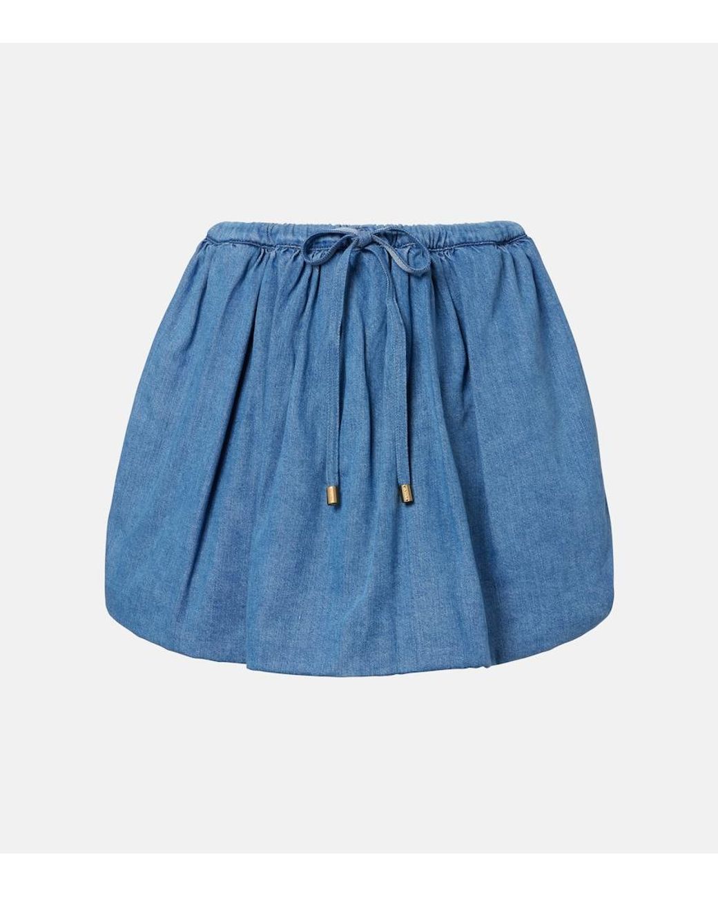Patou Blue Denim Miniskirt