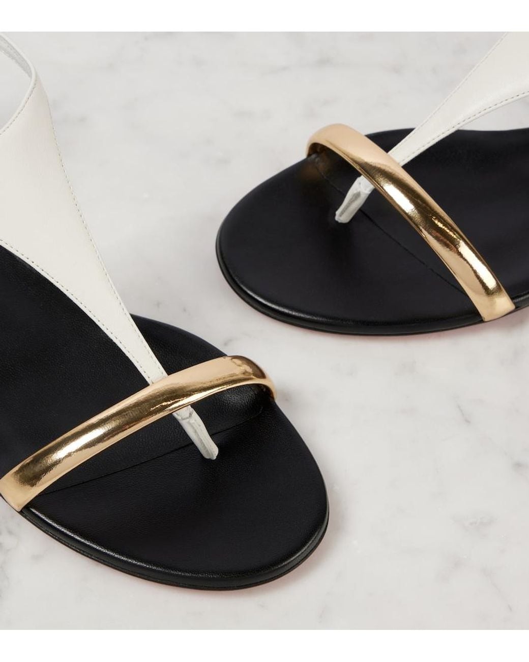Christian Louboutin Black Athinita Leather Sandal