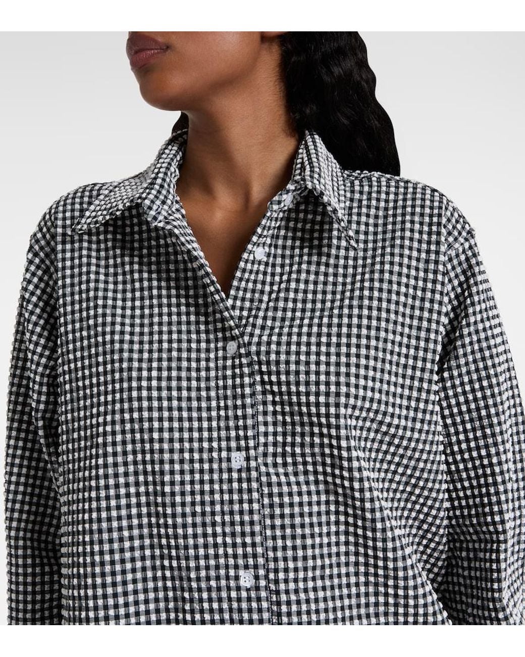 Hunza G Blue Oversize-Hemd