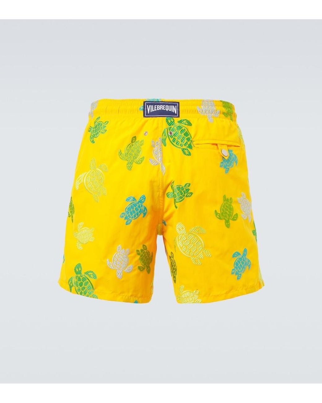Vilebrequin Yellow Mistral Printed Swim Trunks for men