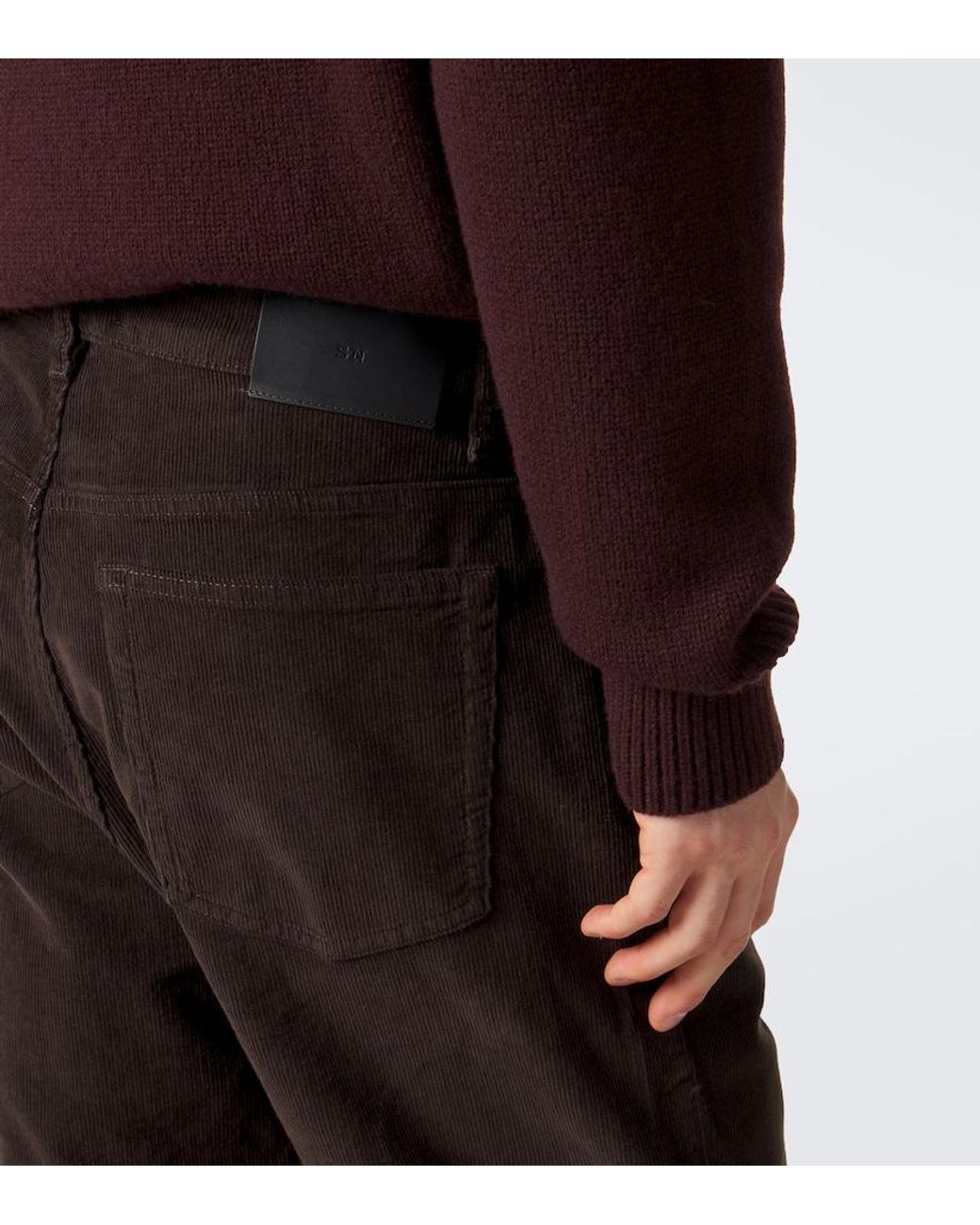Studio Nicholson Gray '90S Cotton Corduroy Straight Pants for men