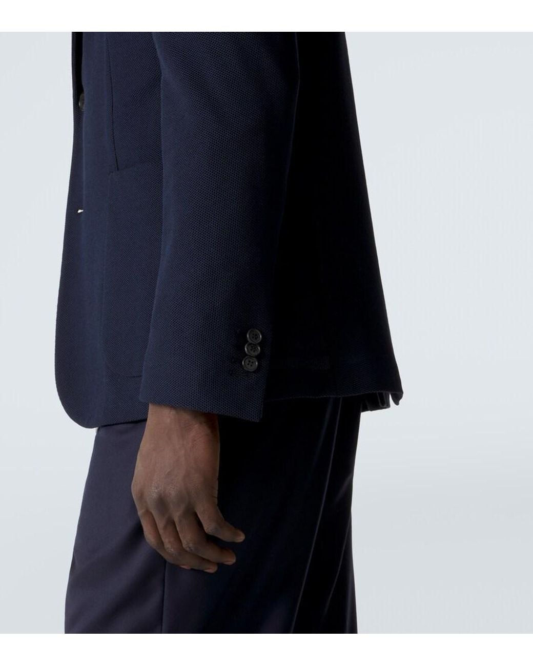 Slowear Blue Cotton Blazer for men