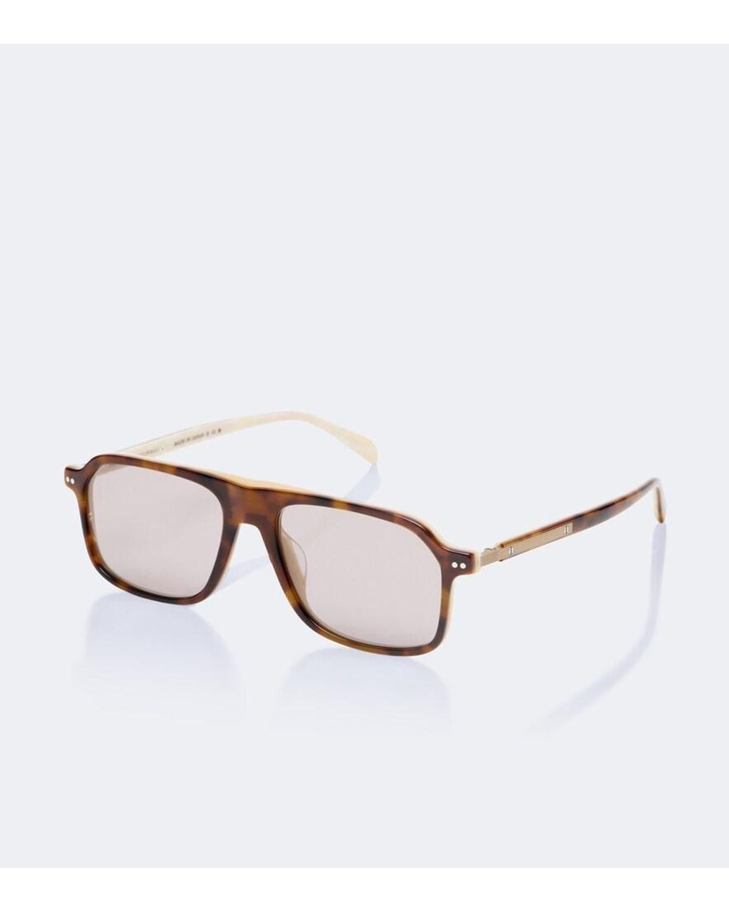 Brunello Cucinelli Brown Sartorial Sunset Rectangular Sunglasses
