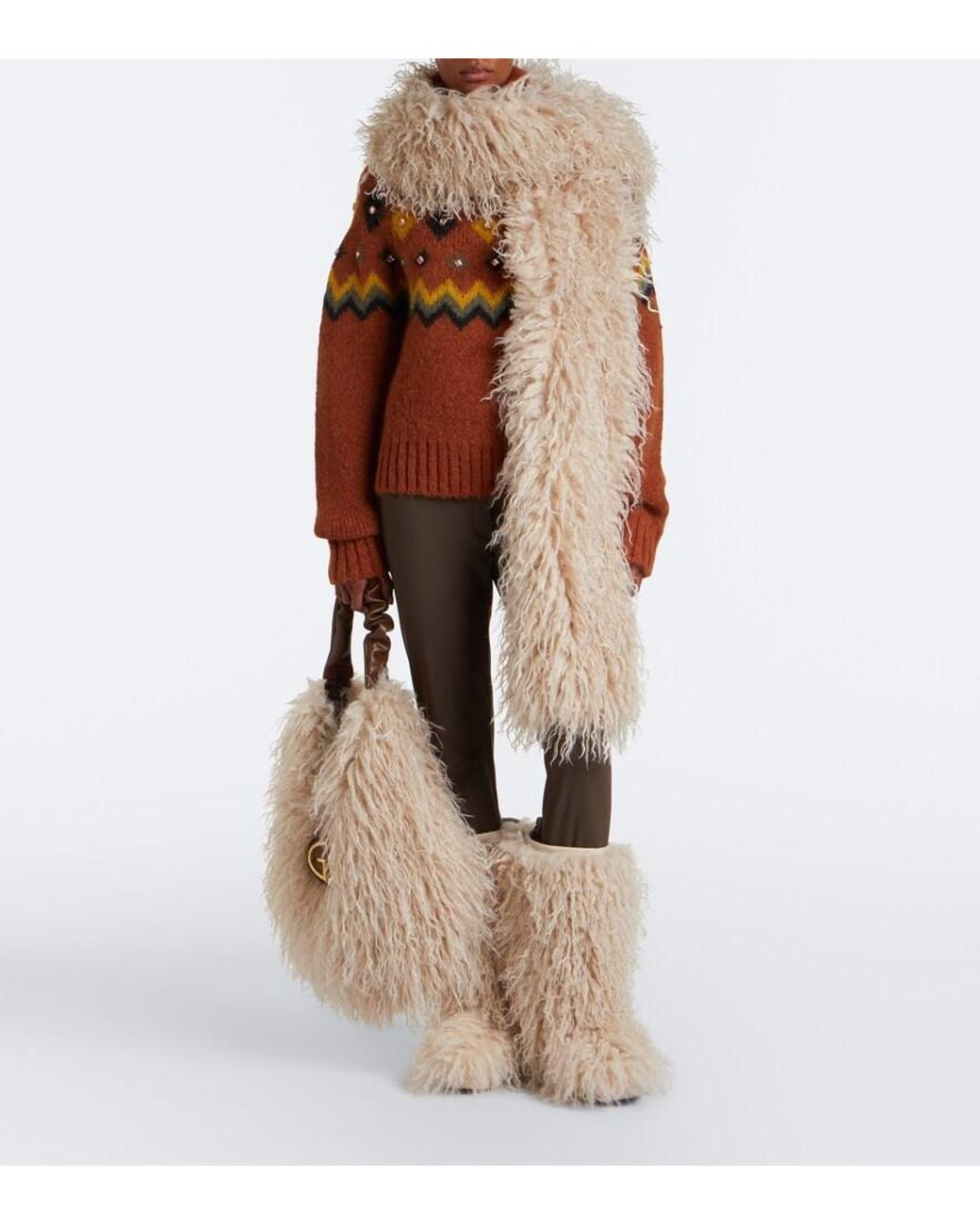 Goldbergh Natural Yamara Scarf