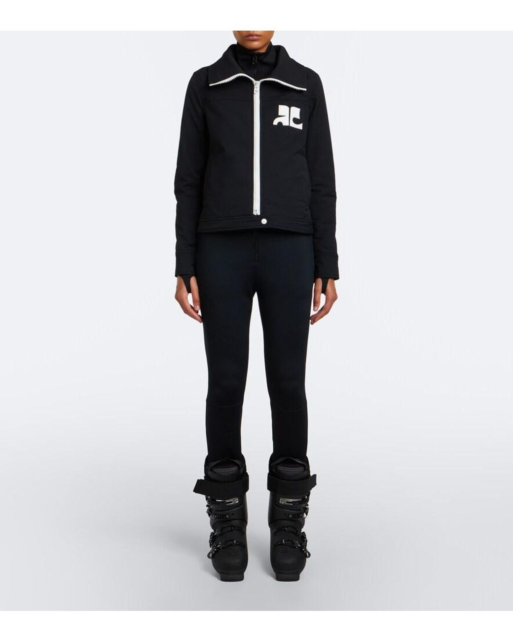 Courreges Black Logo Jacket