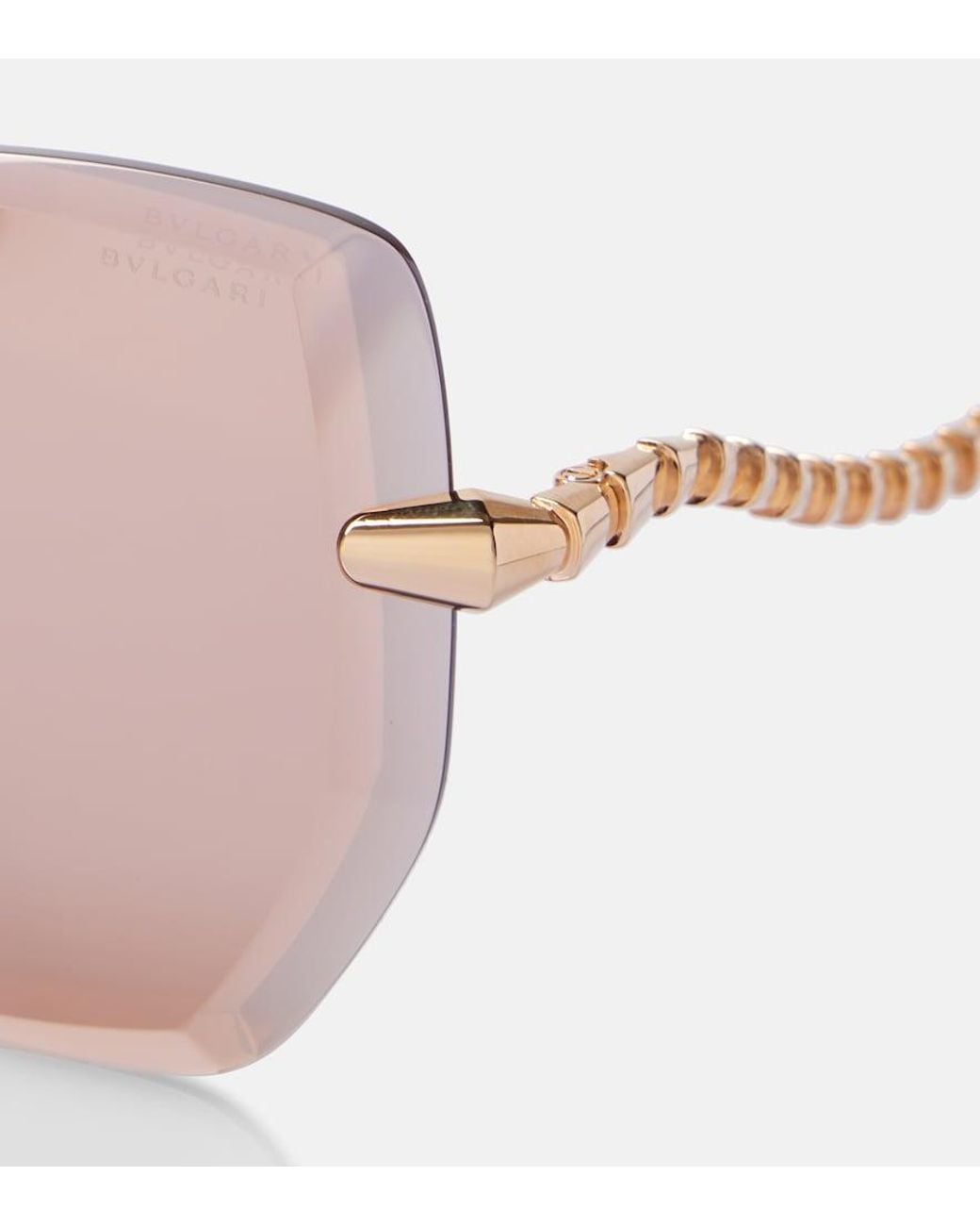 BVLGARI Pink Serpenti Viper Oversized Sunglasses
