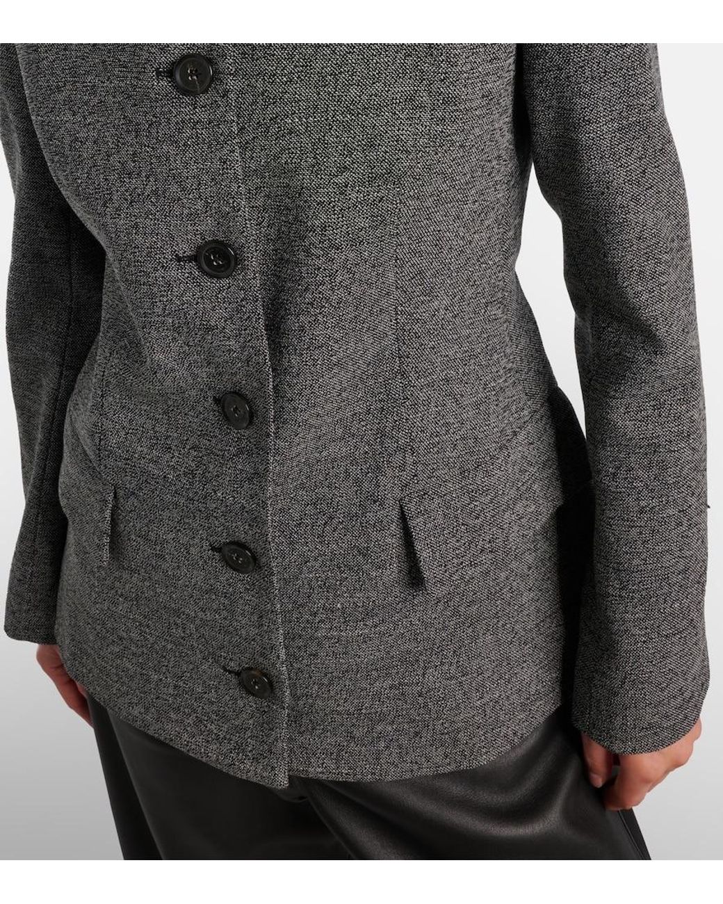 Proenza Schouler Gray Annemarie Wool Jacket