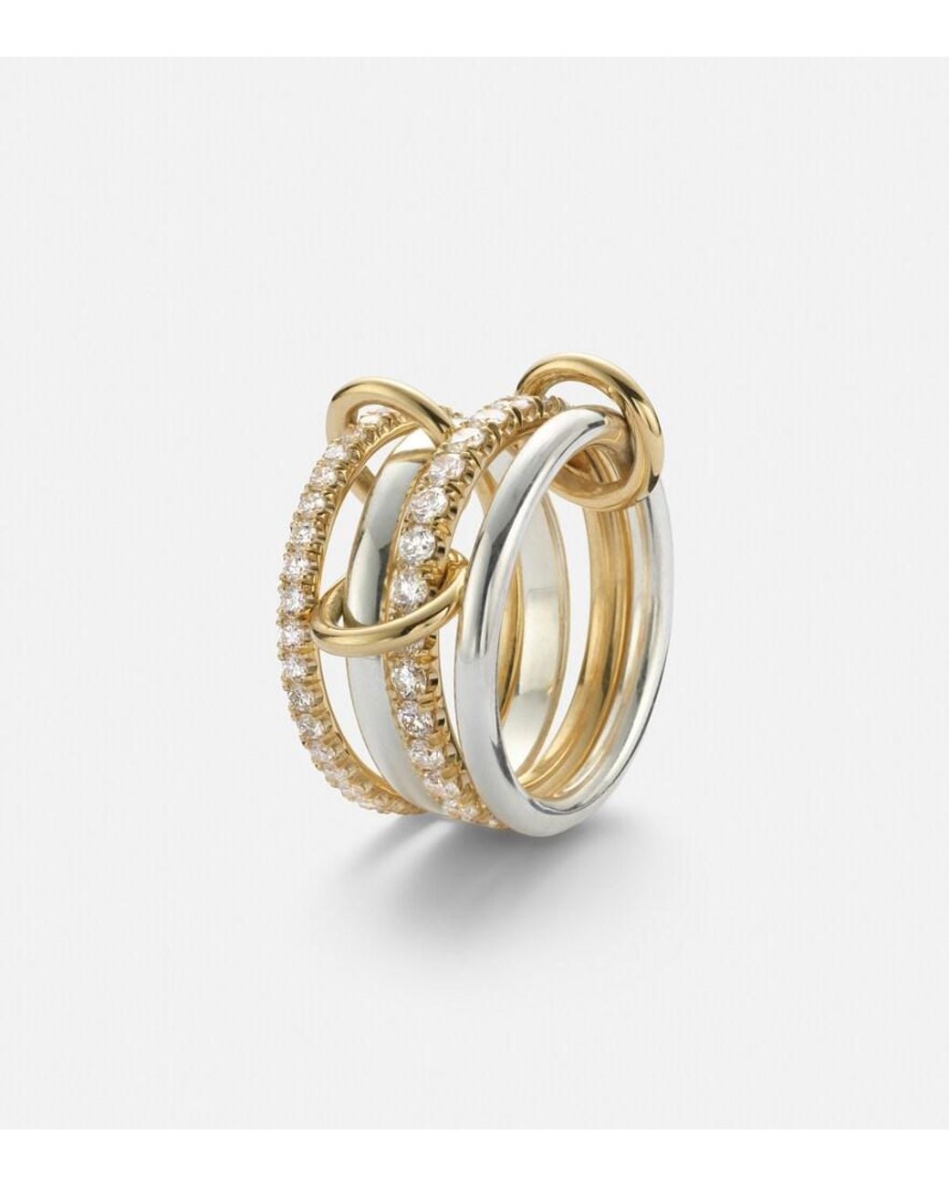 Spinelli Kilcollin White Halley 18Kt And Sterling Ring With Diamonds