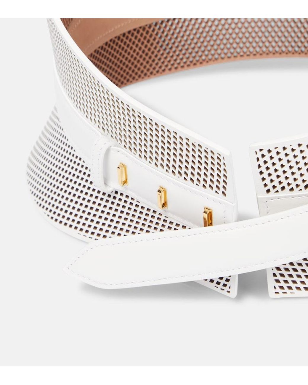 Alaïa Natural Neo Bustier Leather Belt
