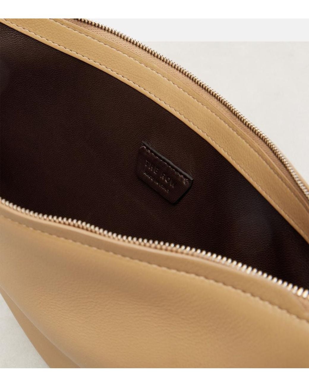 The Row White Schultertasche Jouvette Aus Leder