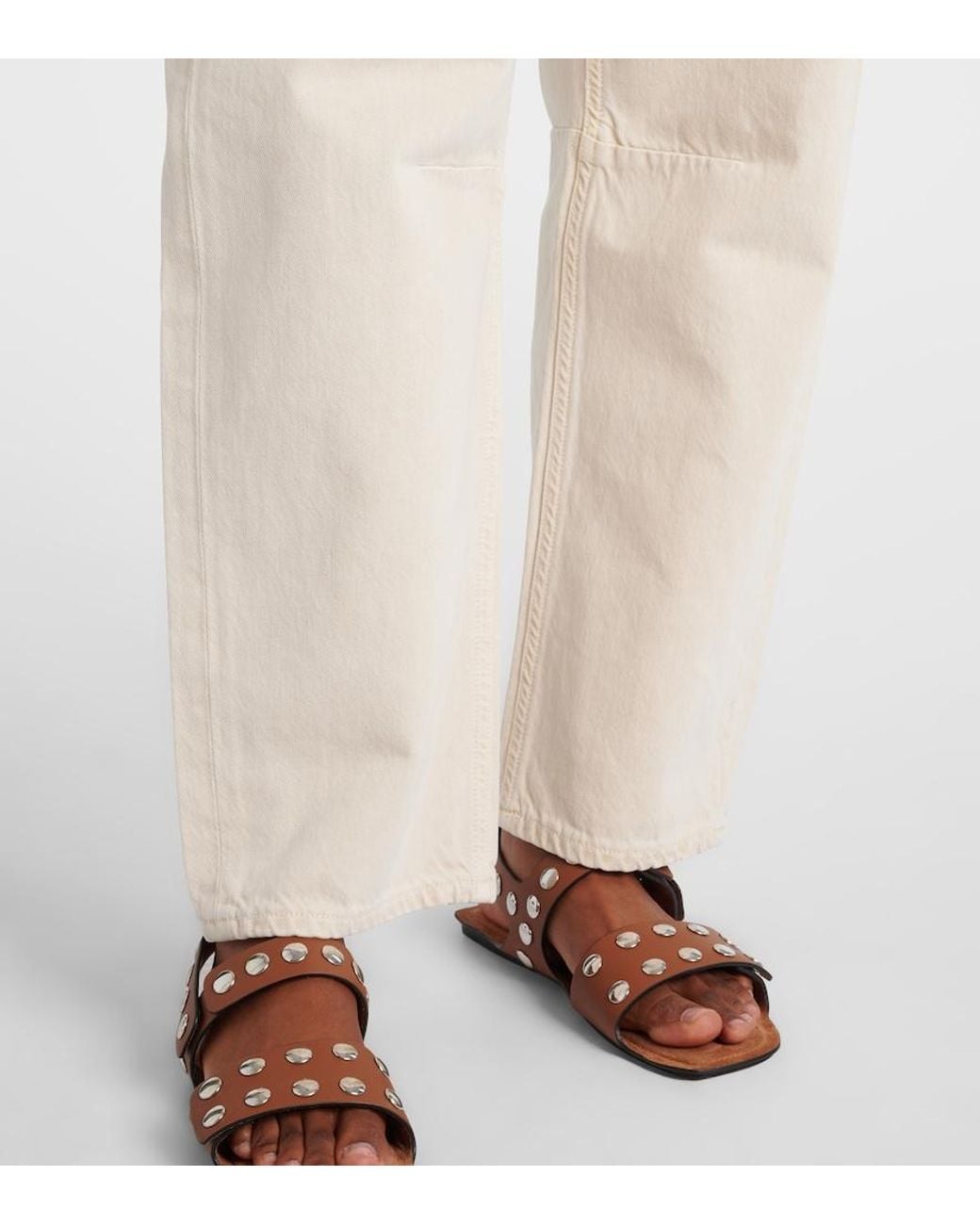 Citizens of Humanity Natural Miro High-Rise Barrel-Leg Jeans