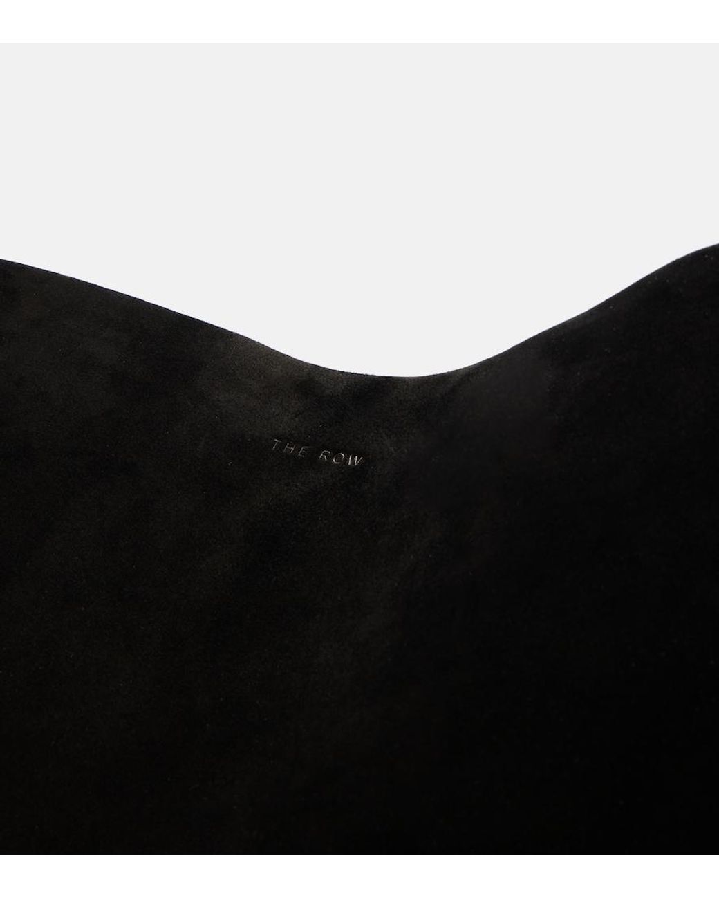 The Row Black Tote Bag N/S Park Large Aus Veloursleder