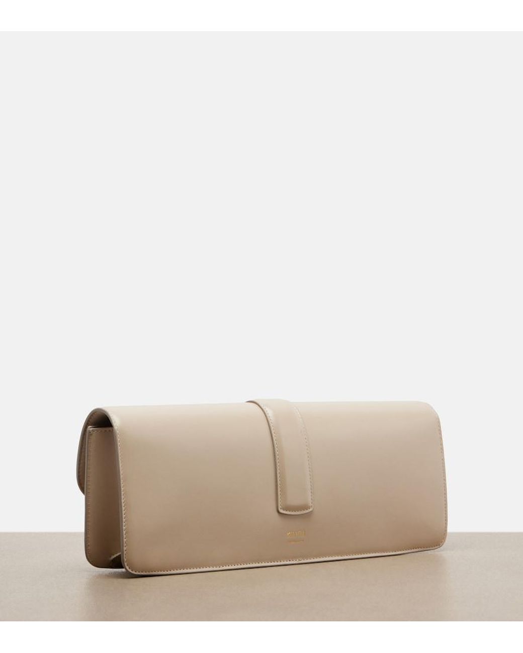 Khaite Natural Blake Leather Clutch