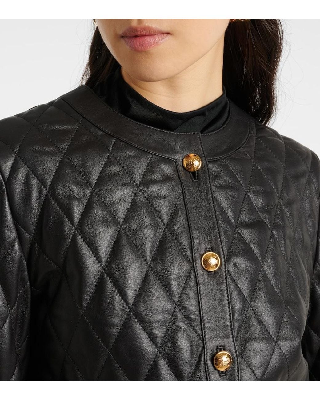 Nili Lotan Black Amy Leather Jacket