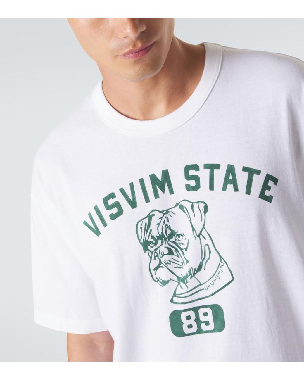 Visvim White Jumbo Printed Cotton Jersey T-Shirt for men