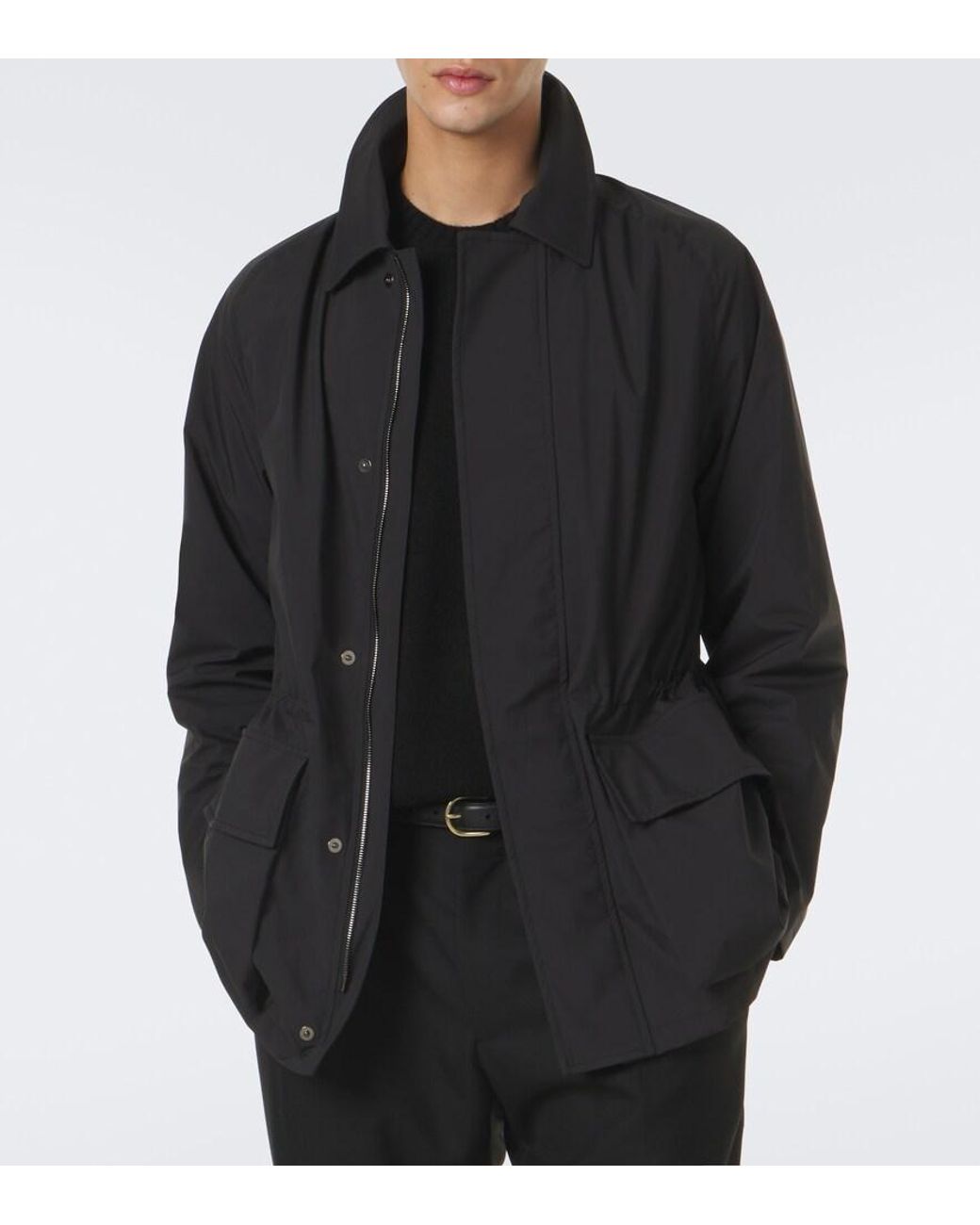 Saman Amel Black City Technical Jacket for men