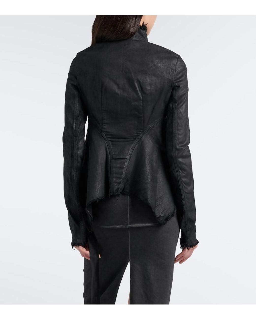 Rick Owens Black Drkshdw Naska Gary Cotton-Blend Denim Jacket