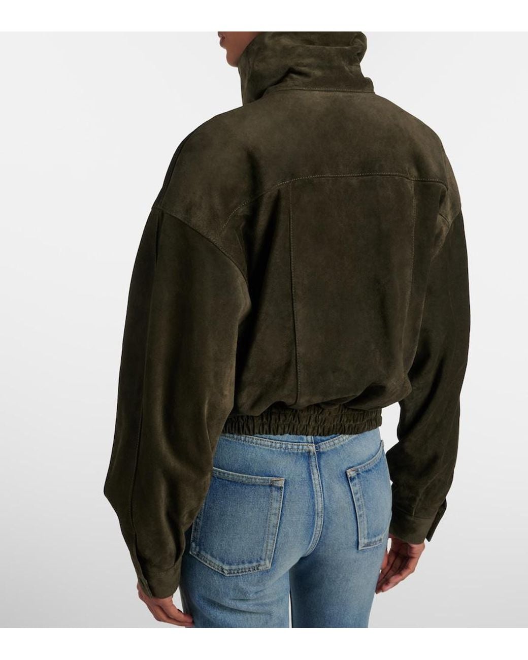 Saint Laurent Green Suede Jacket