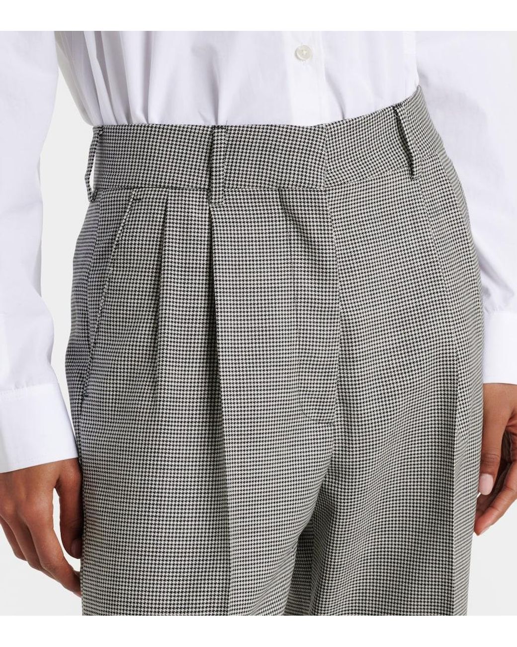 Blazé Milano Gray Fox Houndstooth Straight Pants