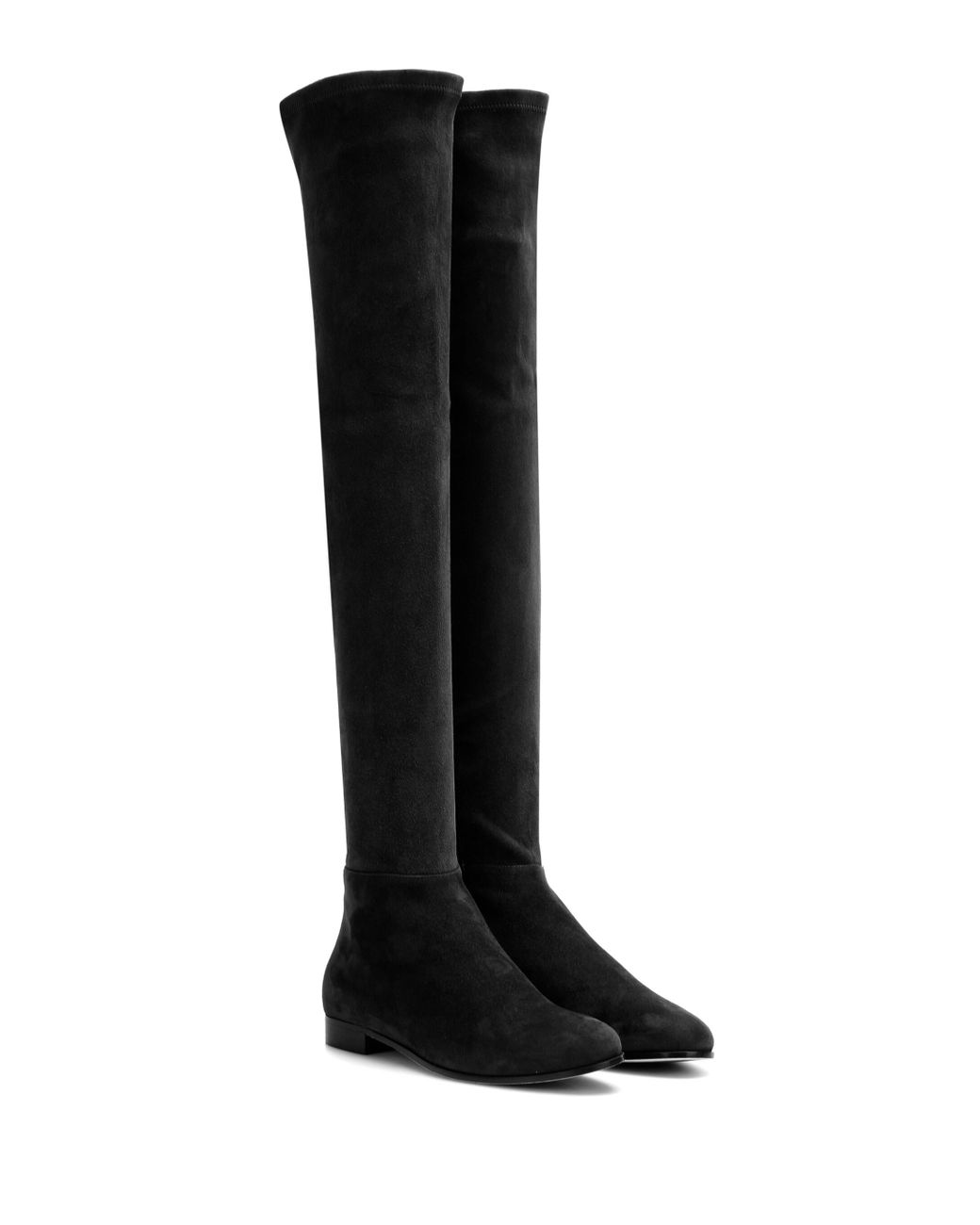 Jimmy Choo Myren Stretch Suede Over The Knee Boots In Black Brown Save 70 Lyst
