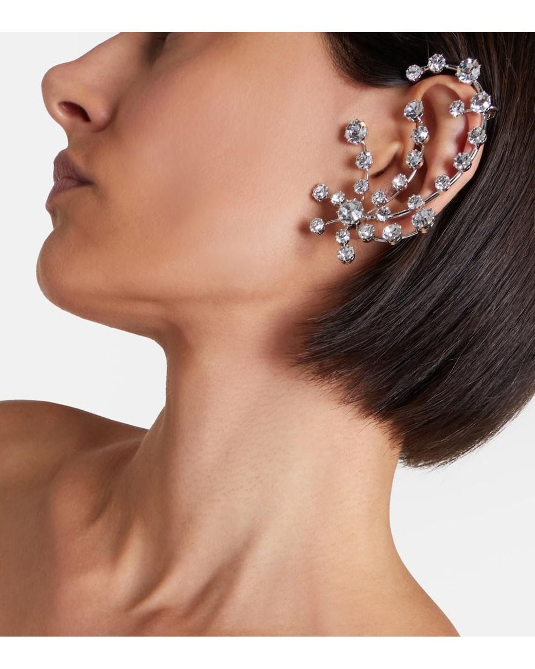 Magda Butrym Metallic Crystal-Embellished Earrings