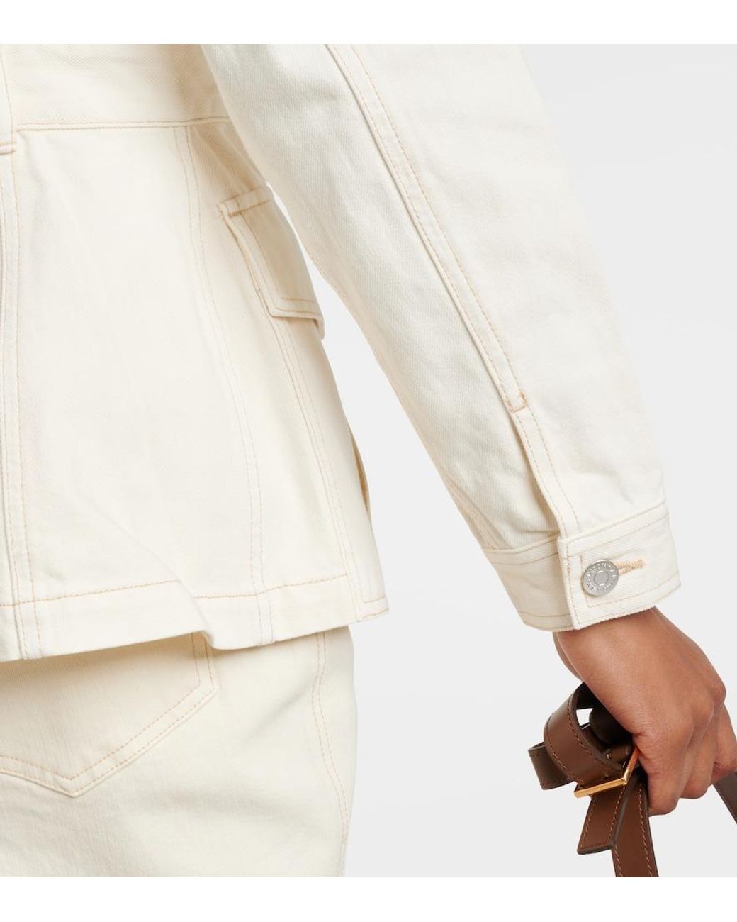 Veronica Beard Natural Tika Denim Jacket