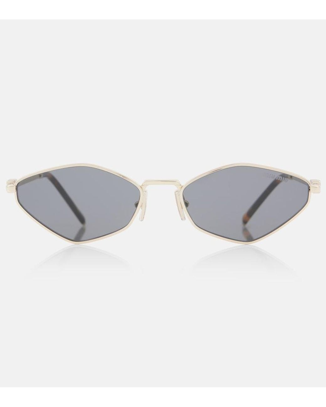 Miu Miu Gray Miu Regard Cat-Eye Sunglasses