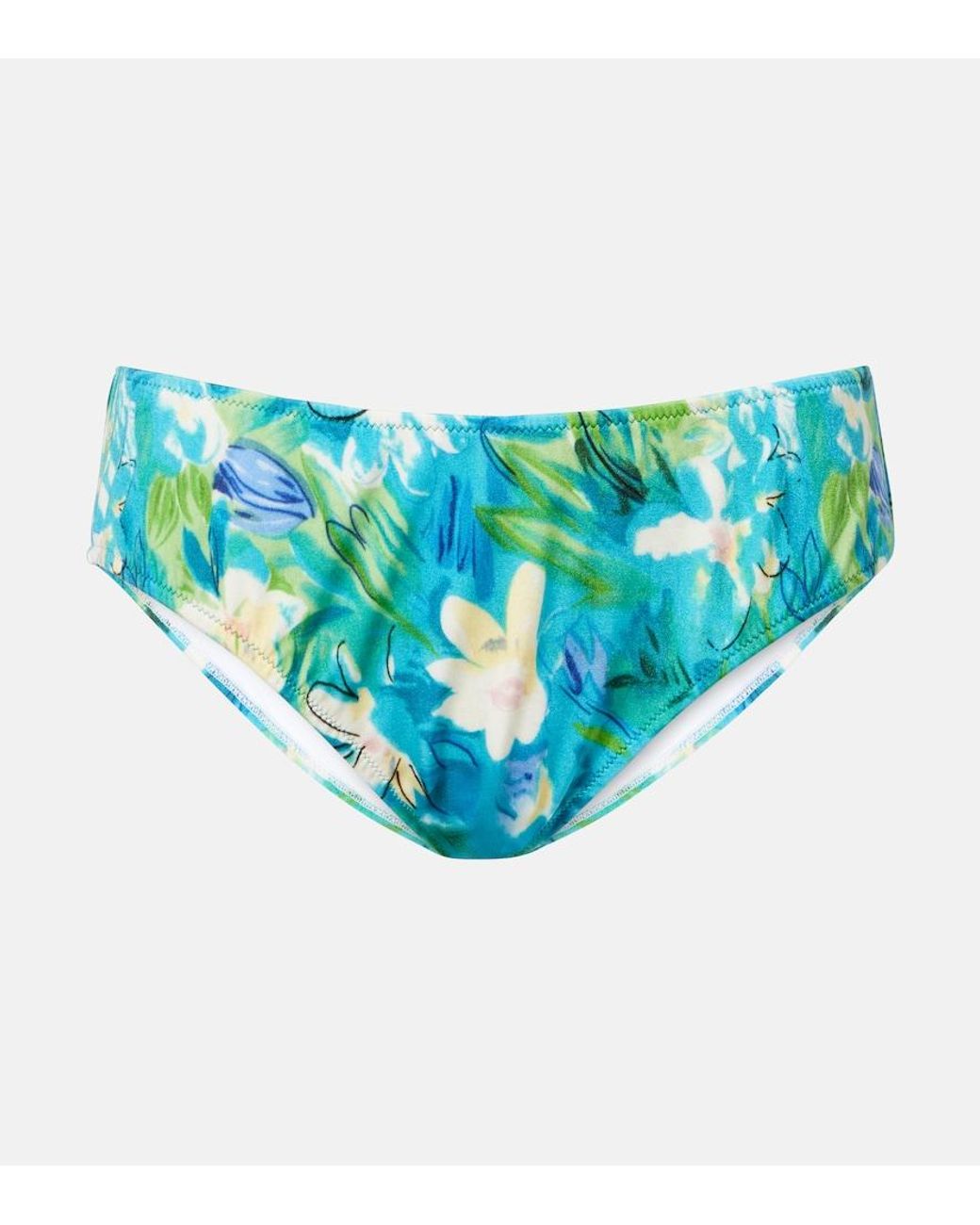 Chloé Blue Floral Bikini Bottoms