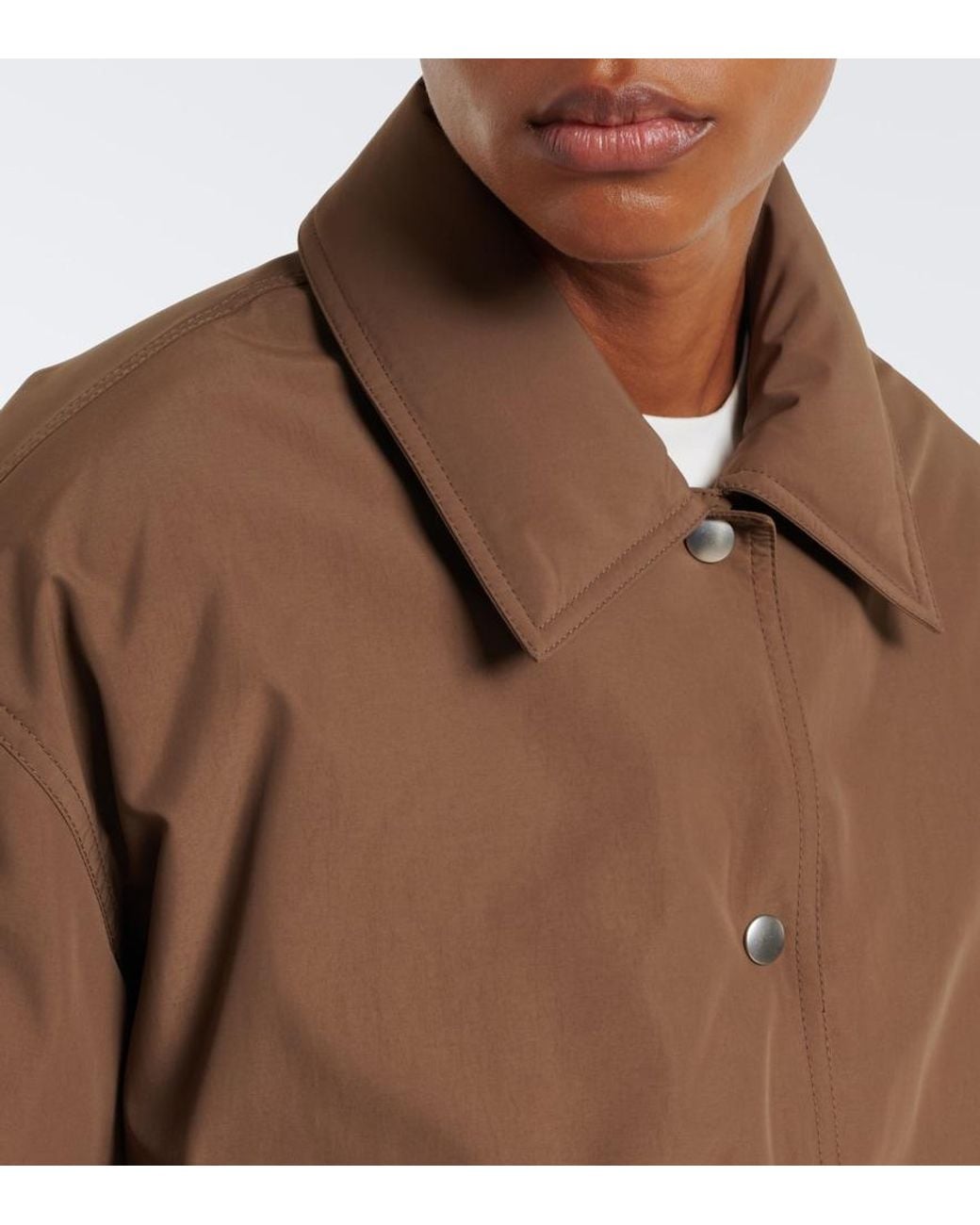 Jil Sander Brown Techincal Down Jacket