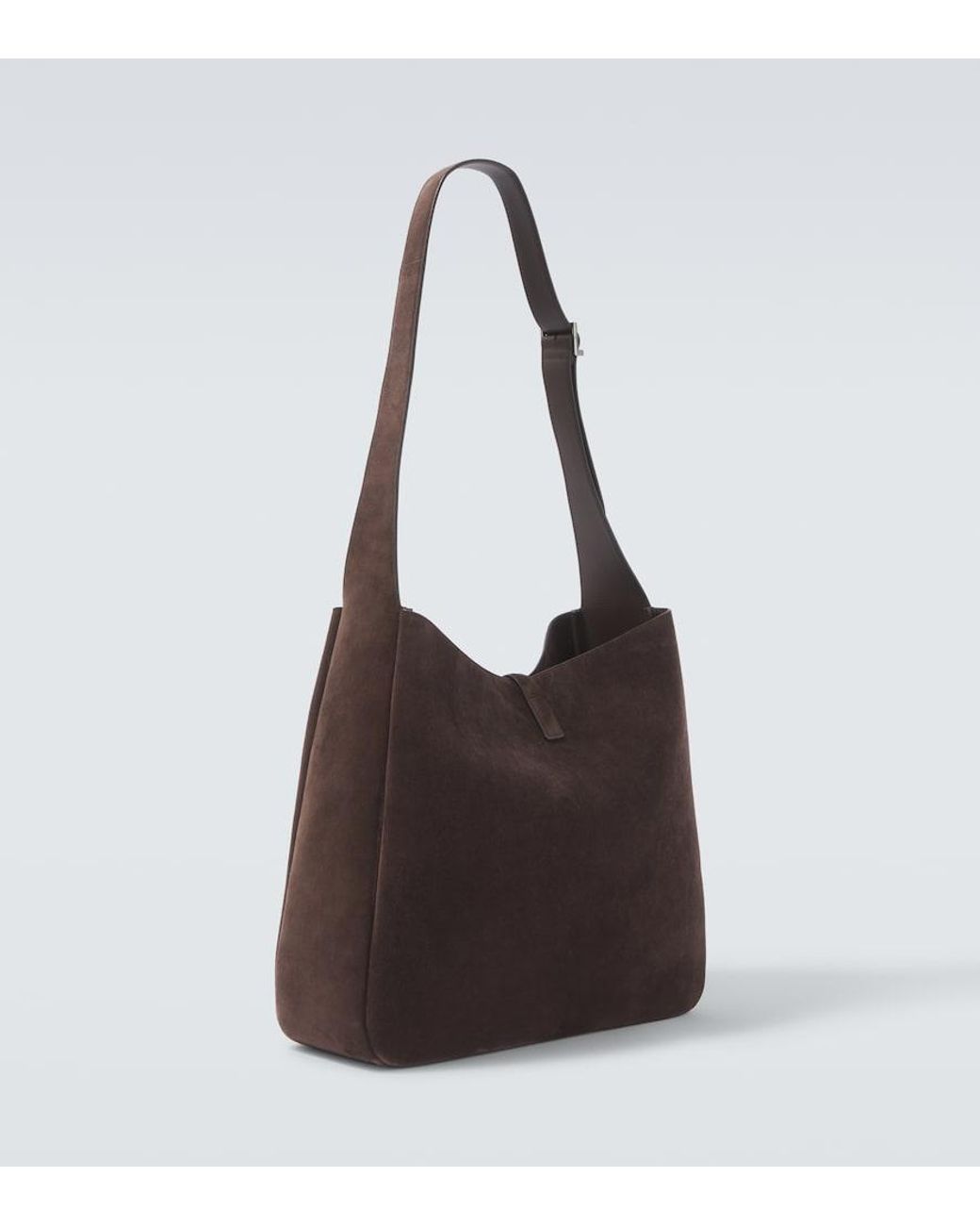 Saint Laurent Brown Le 5 A 7 Maxi Suede Shoulder Bag for men