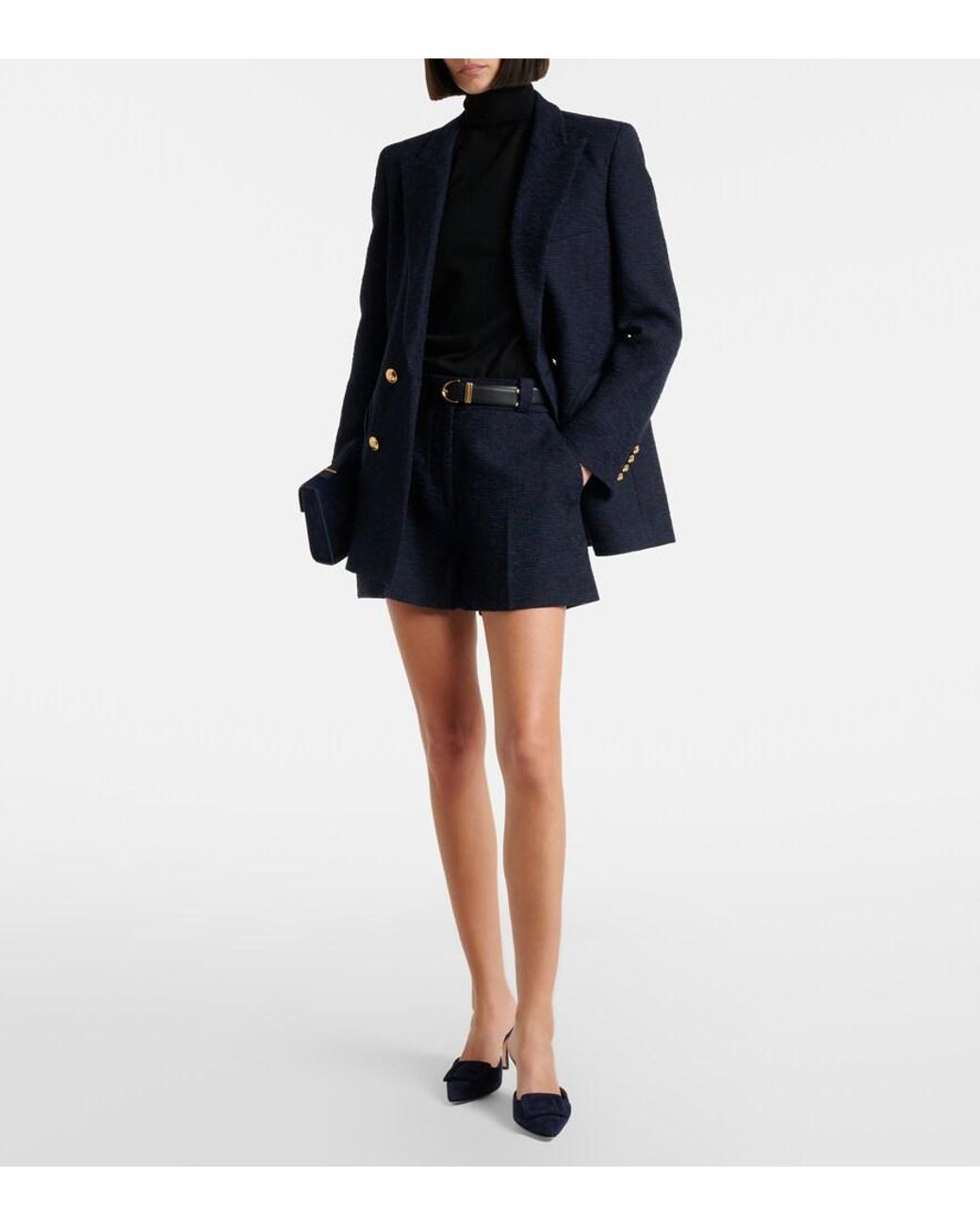 Blazé Milano Blue Shorts Teke Aus Einem Baumwollgemisch