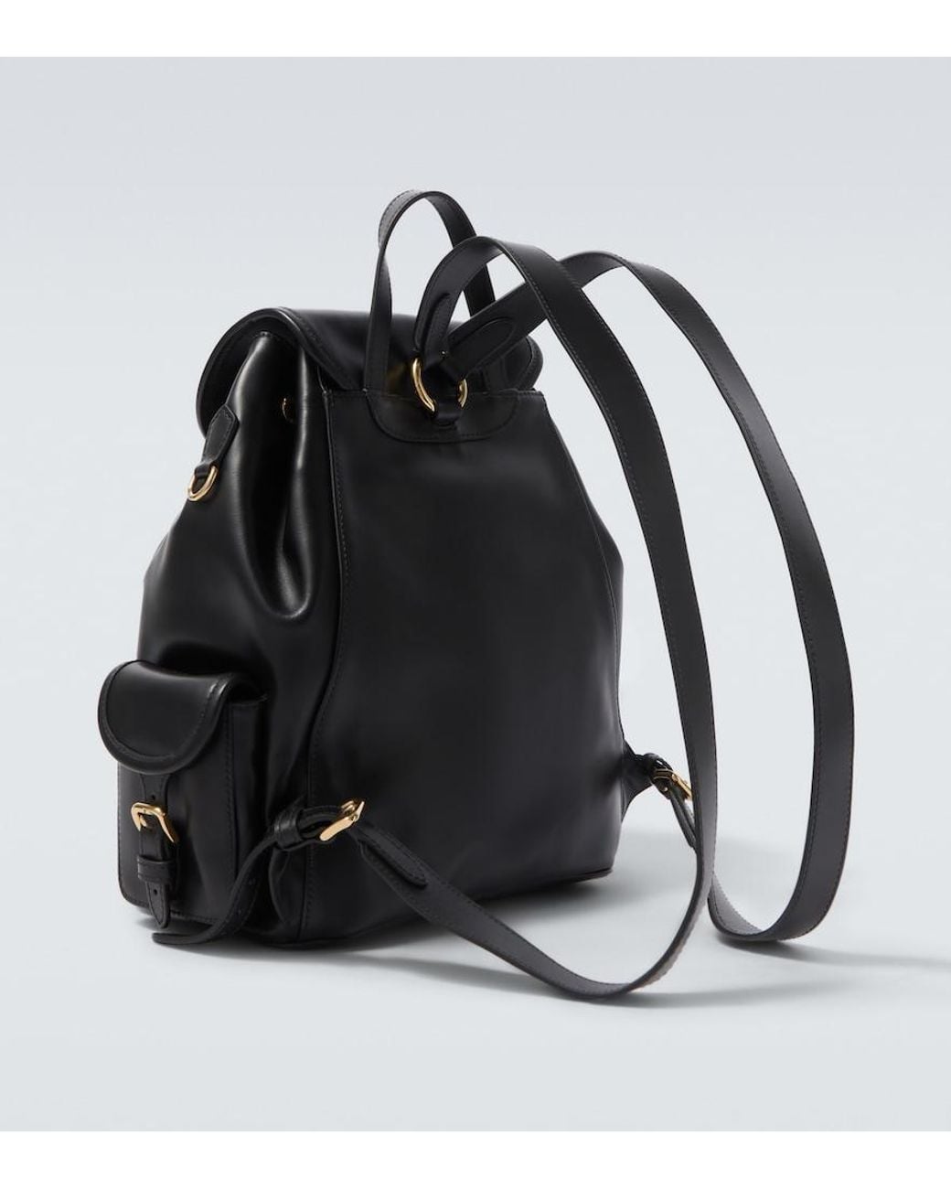 Miu Miu Black Leather Backpack for men