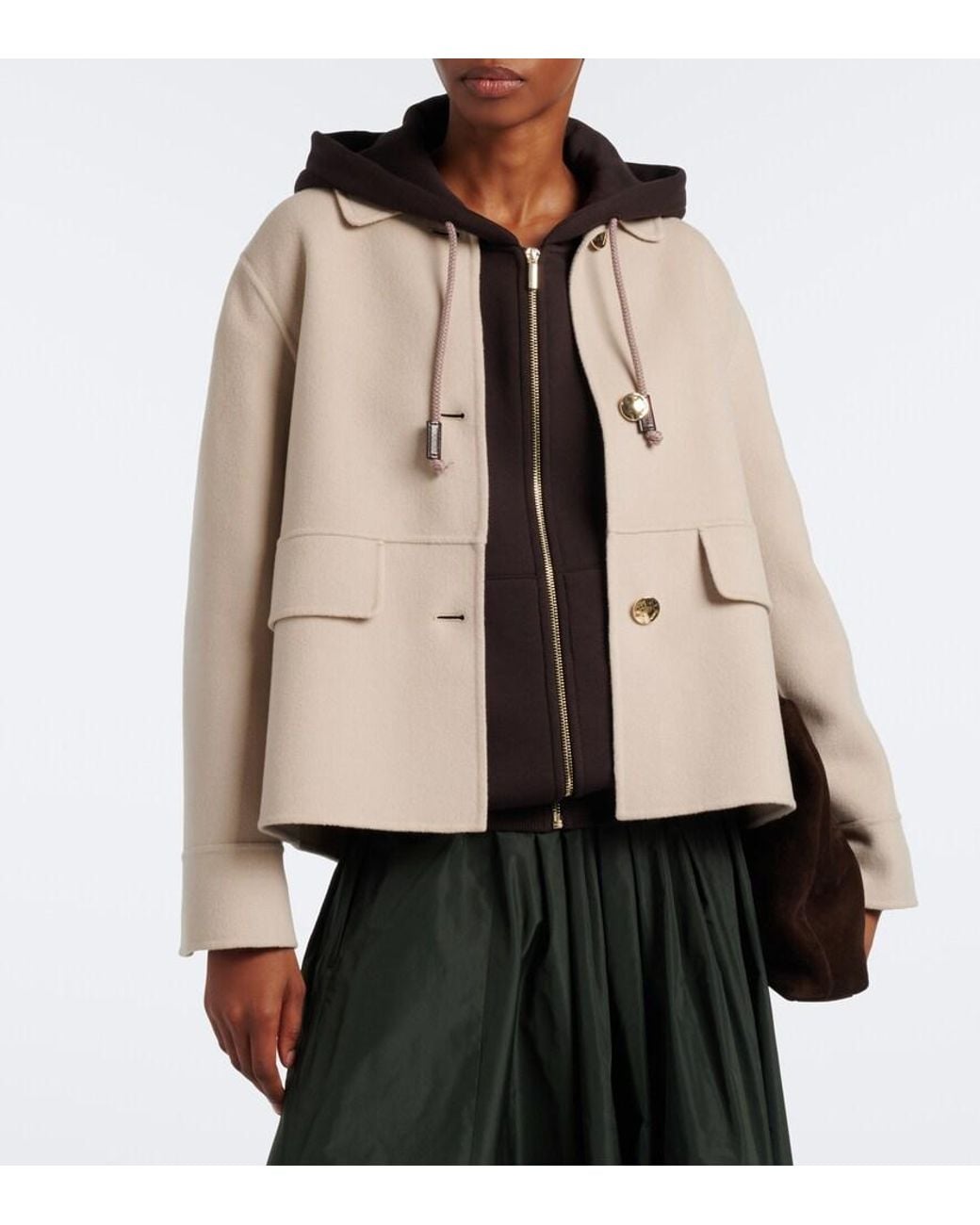 Max Mara Natural Virgin Wool Jacket