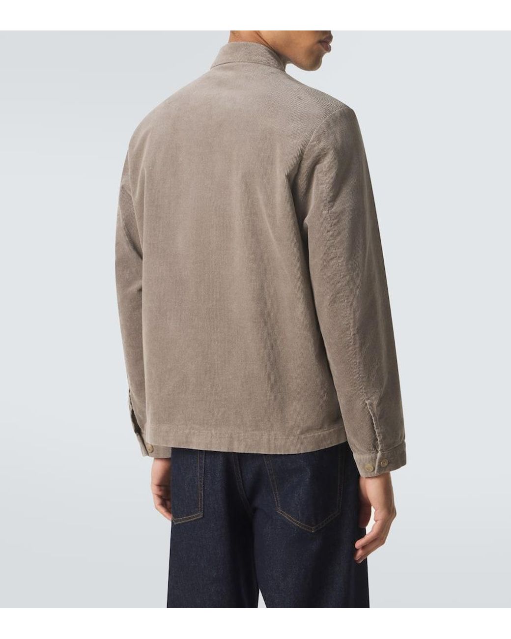 Sunspel Natural Cotton Corduroy Jacket for men