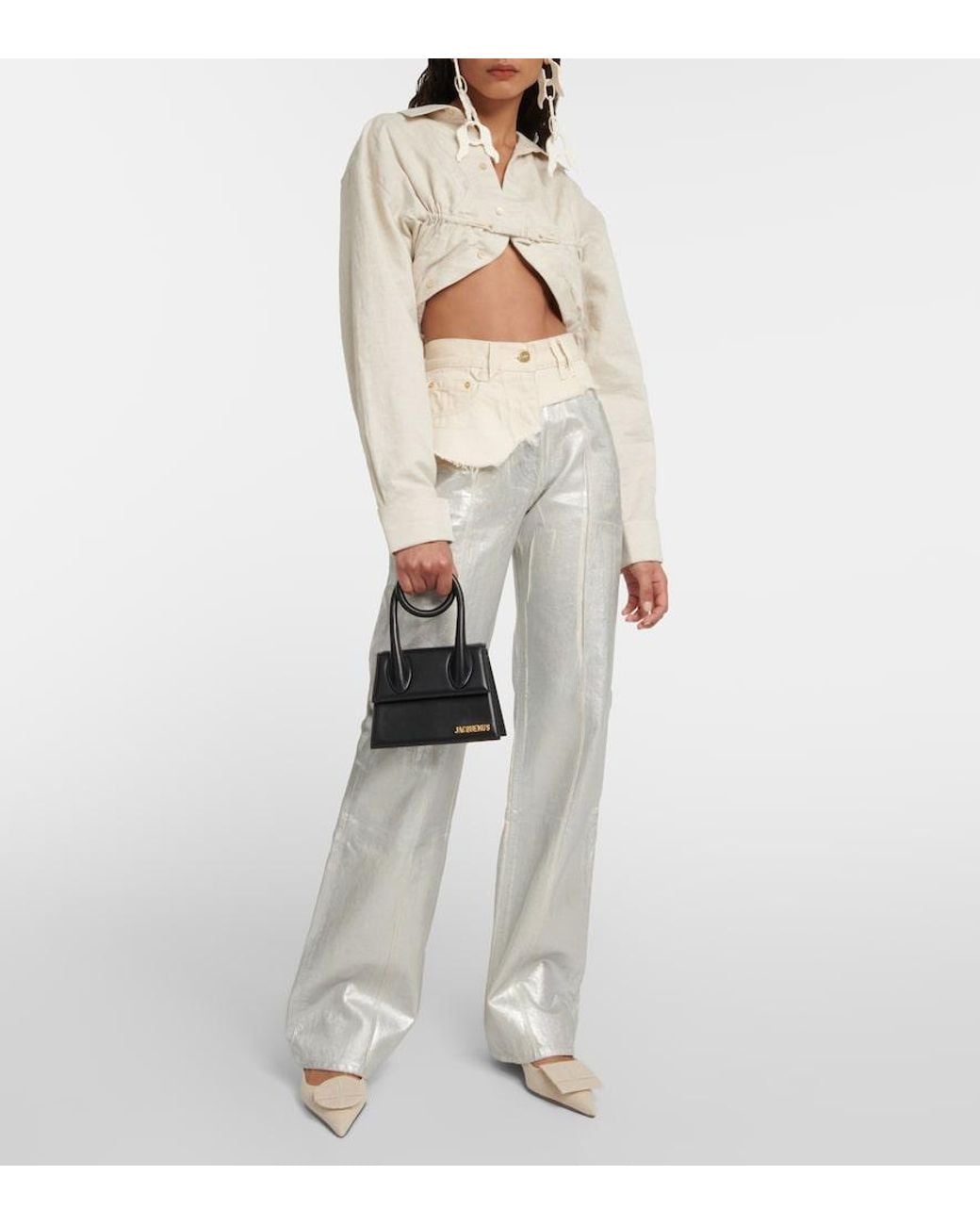 Jacquemus Natural La Chemise Machou Cotton And Linen Shirt