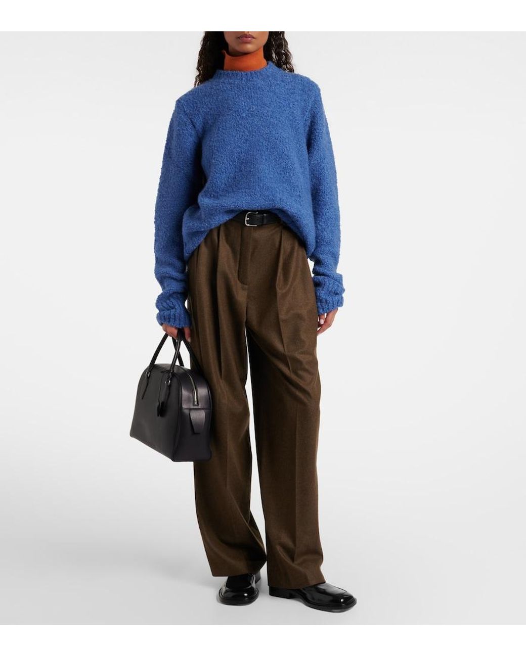 God's True Cashmere Blue Cloud Cashmere Sweater