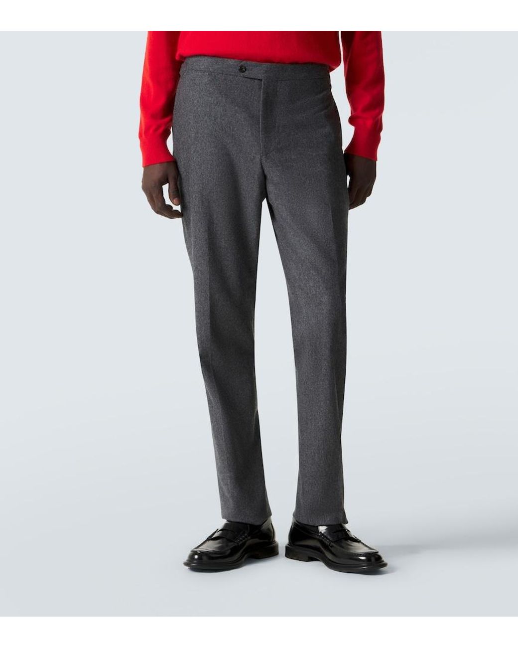 Thom Sweeney Blue Wool Flannel Suit for men