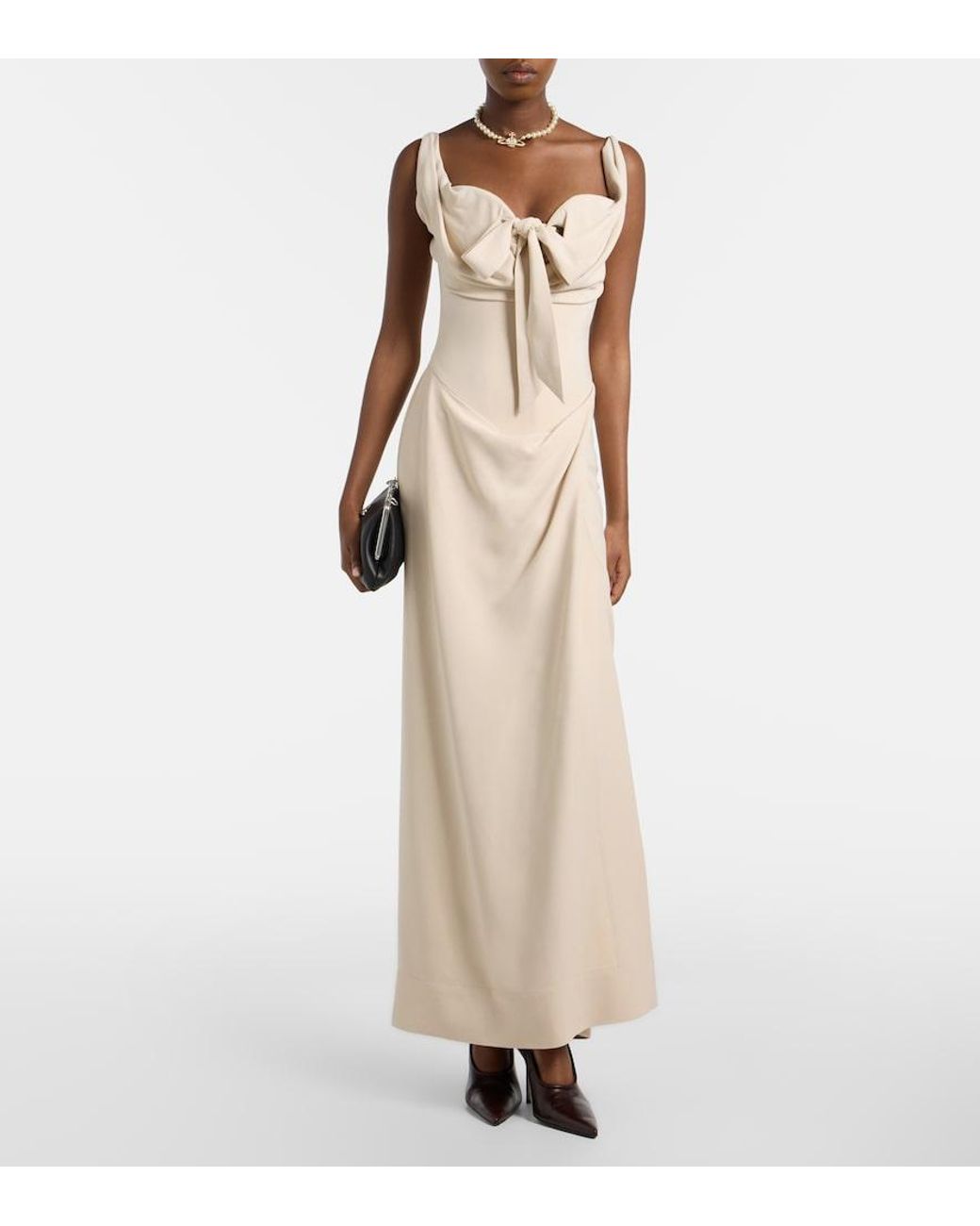 Vivienne Westwood Natural Iwona Draped Corset Dress