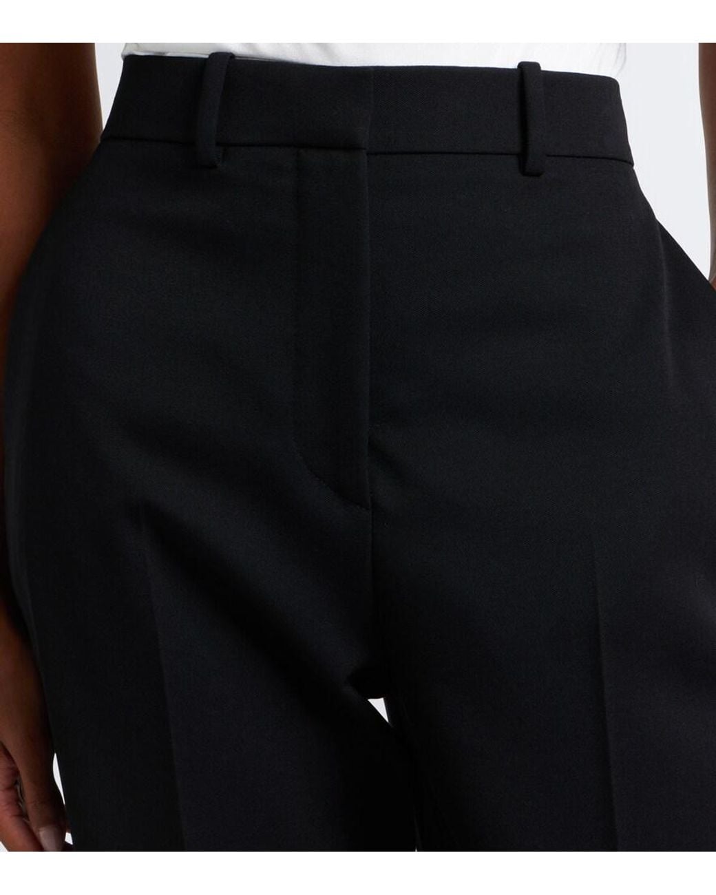 Givenchy Black Wool Slim Pants